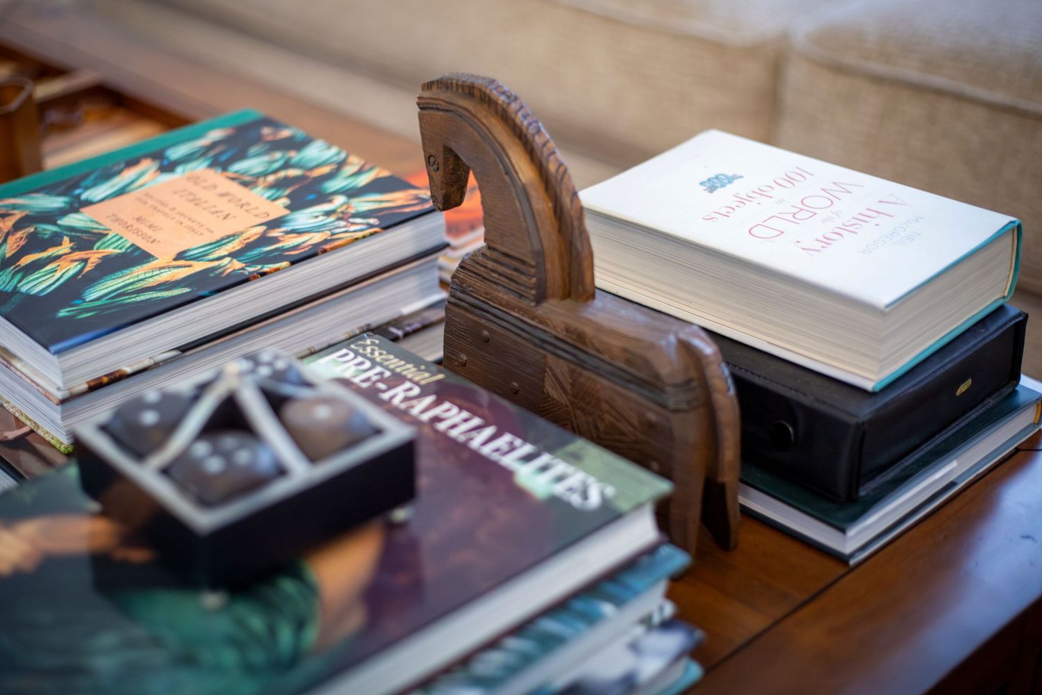 Detail shot of books and table styling rockhampton branding shoot