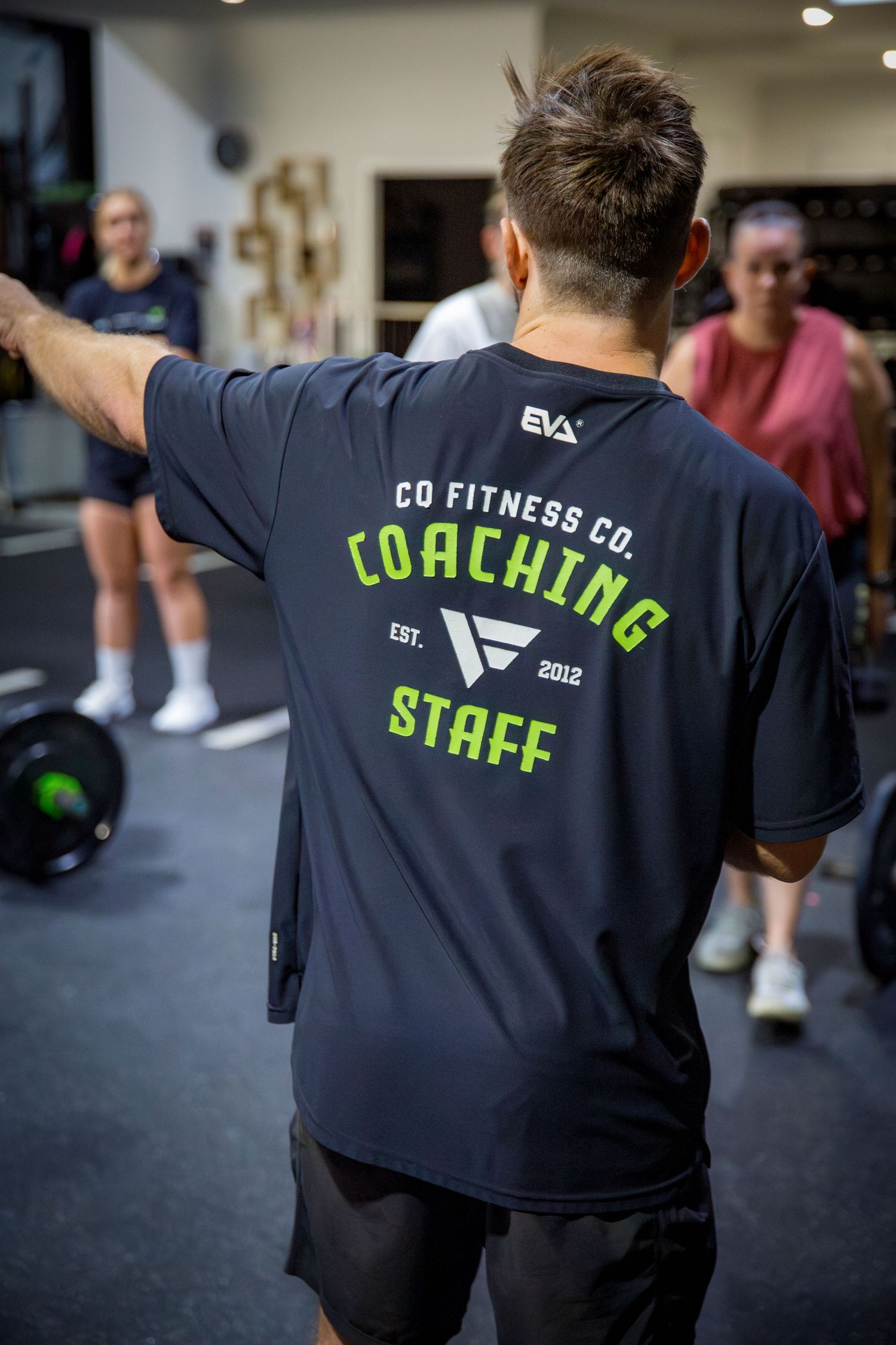 CrossFit coach instructing group workout at CQ Fitness Co Rockhampton