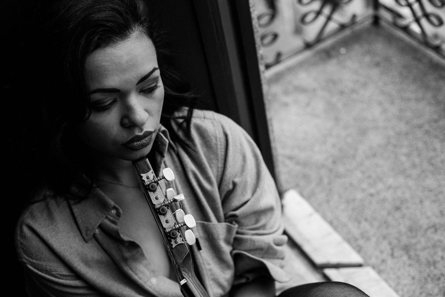 Black and white series capturing candid moments with a vintage photojournalistic style.