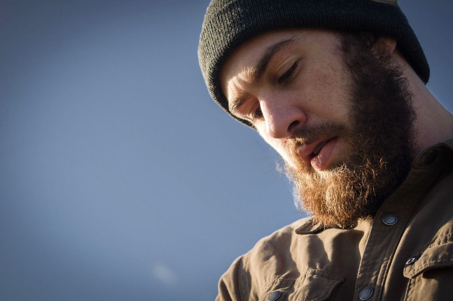 Documentary-style individual photography capturing natural serious expressions in Colorado