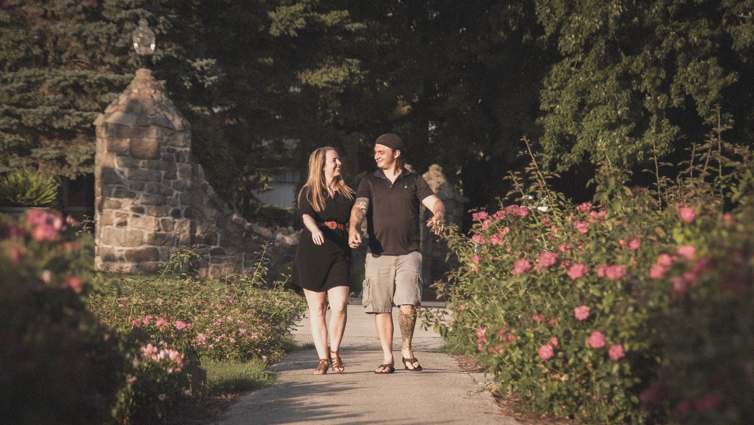 Shay Godfrey capturing a romantic stroll photo session with a couple in Colorado