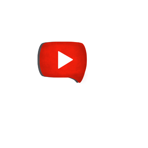 YouTube brand logos in red and white displayed in horizontal sequence.