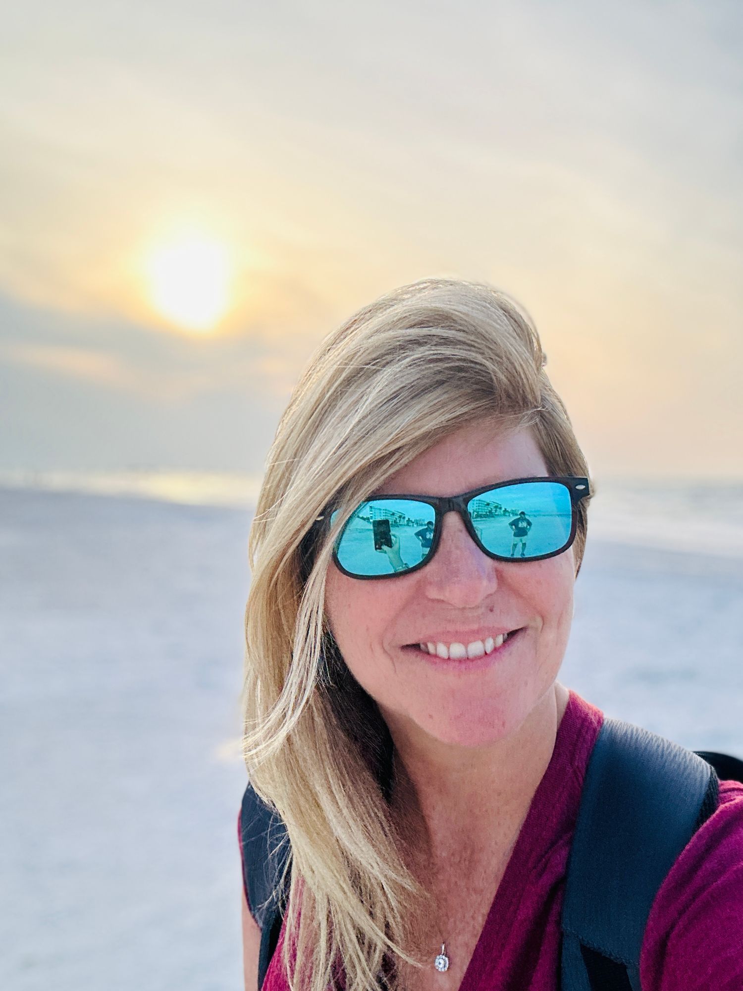 beach selfie
