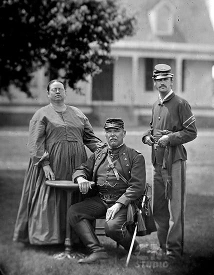 tintype of reenactors at City Point Virginia