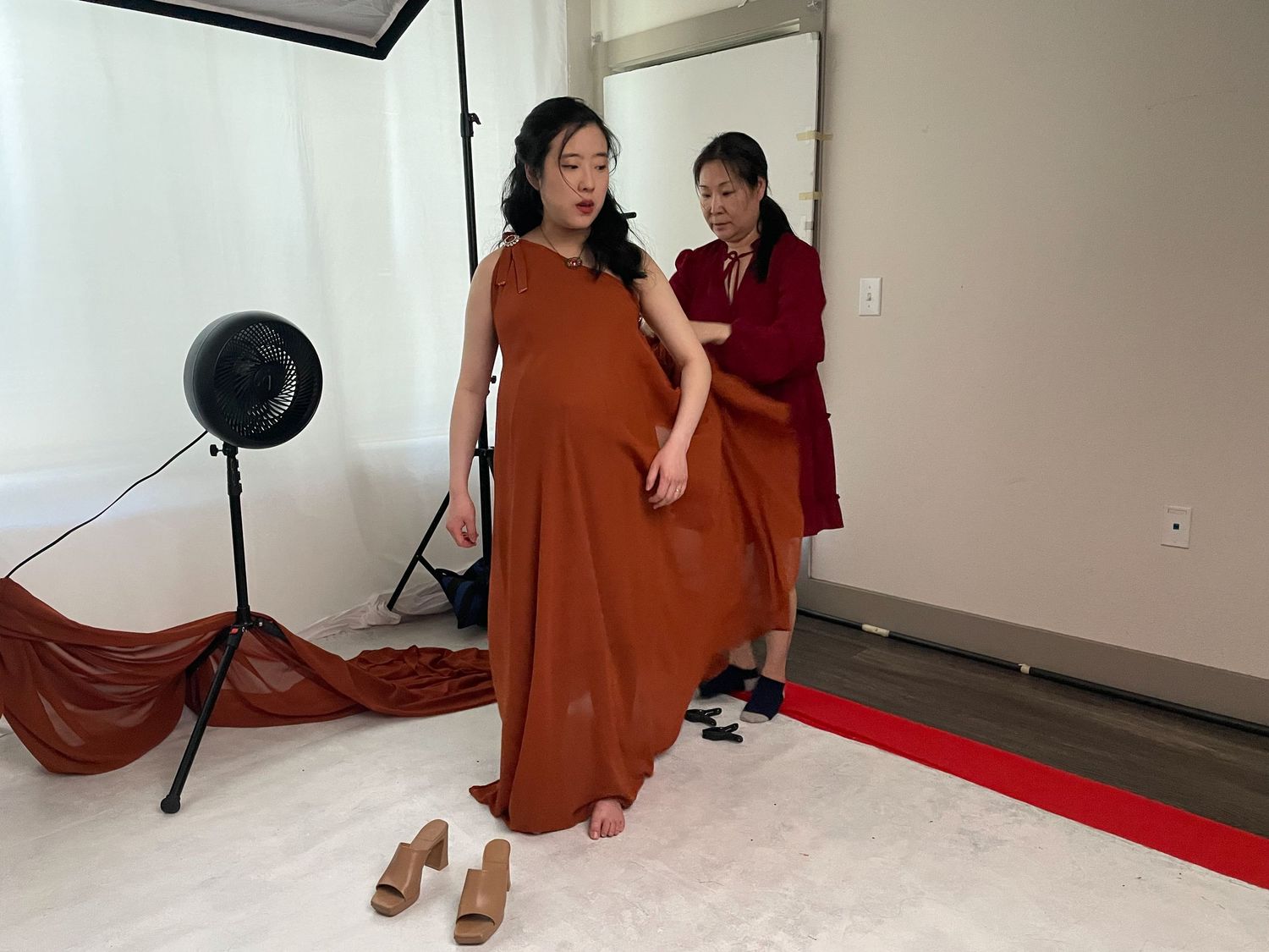 Maternity photoshoot -BTS