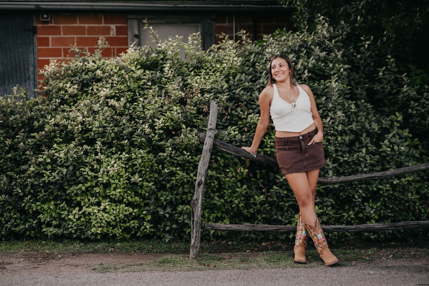 Senior girl in Gruene, TX