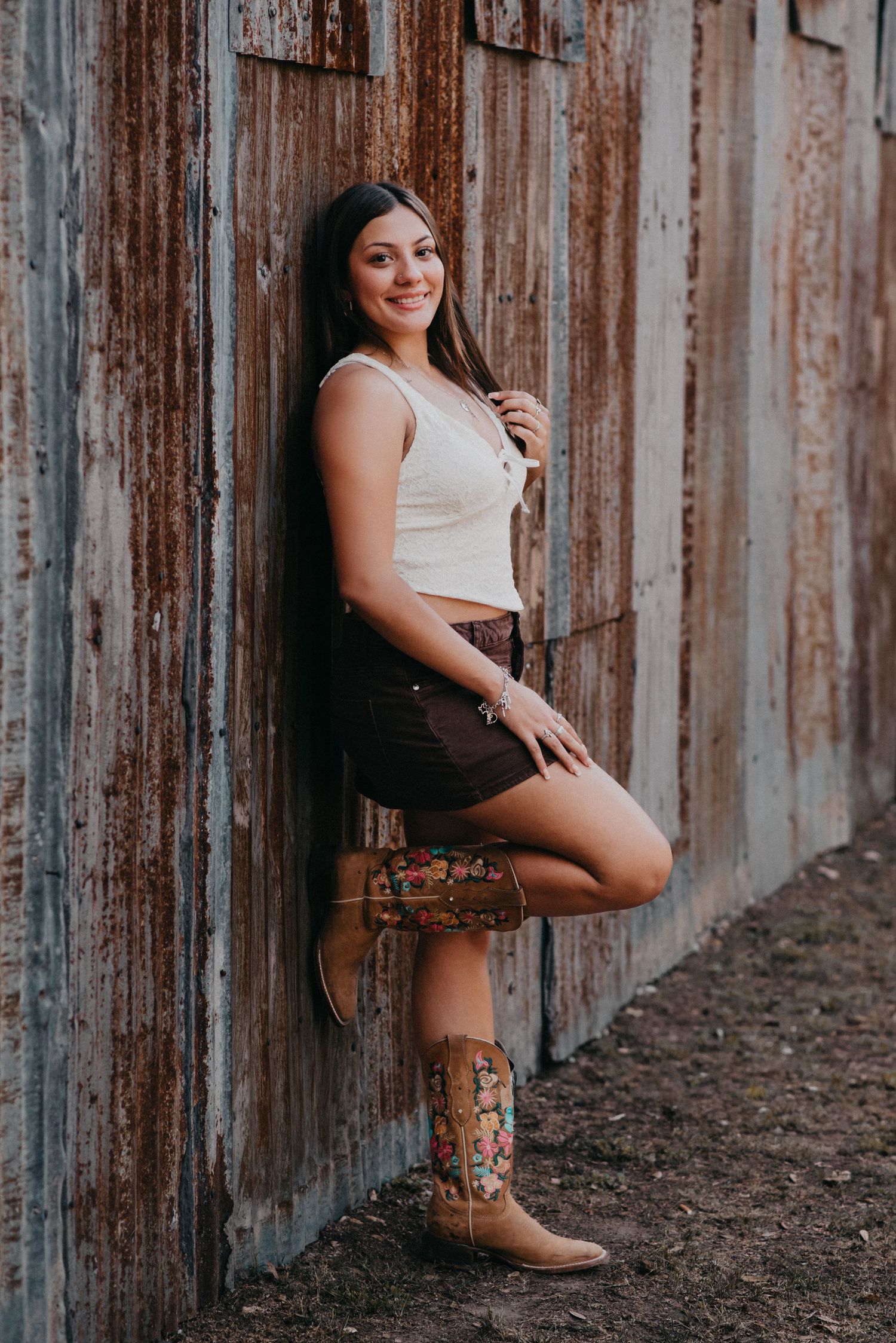 Senior girl photo in Gruene, TX