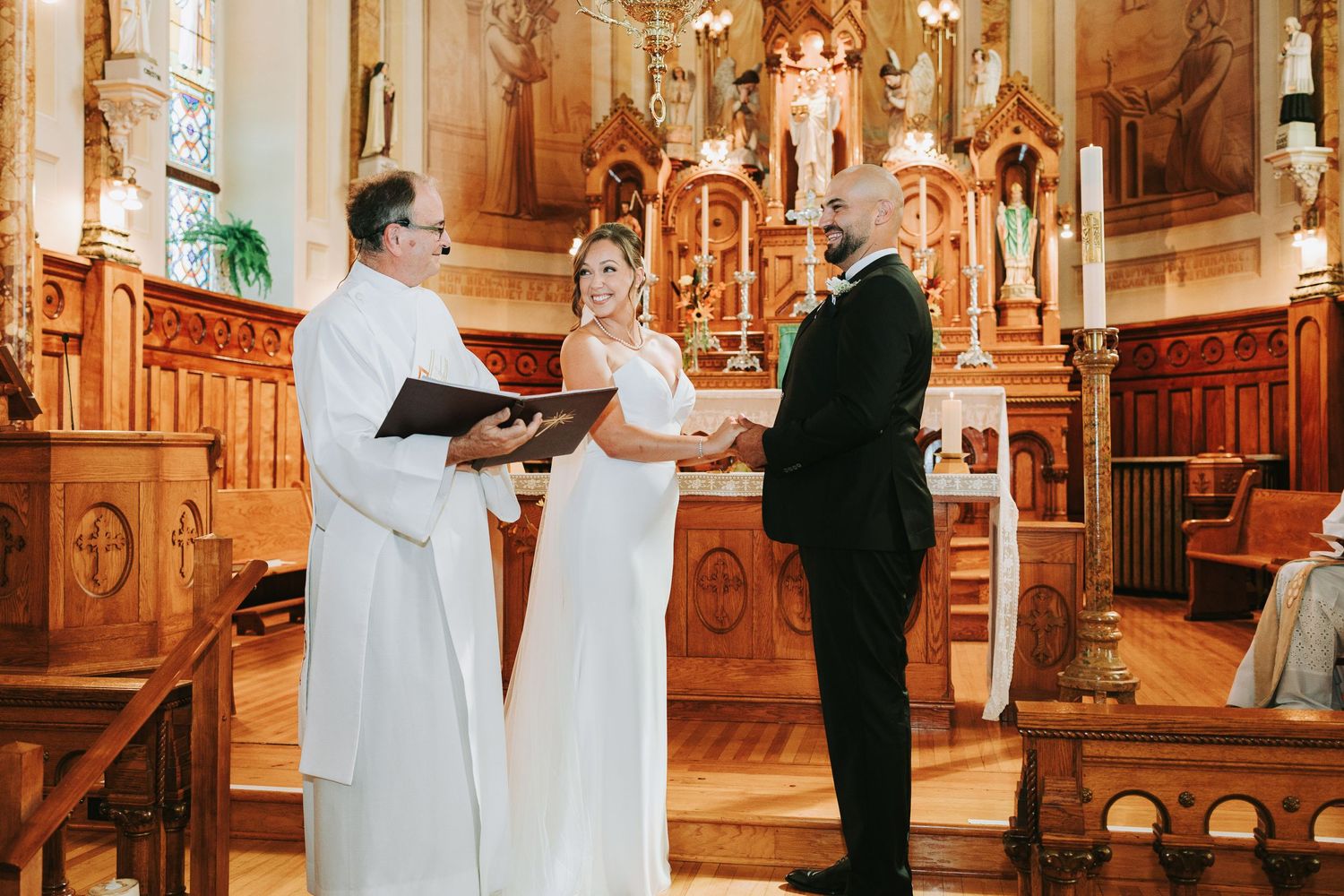 A beautiful celebration of love and commitment on a wedding day.