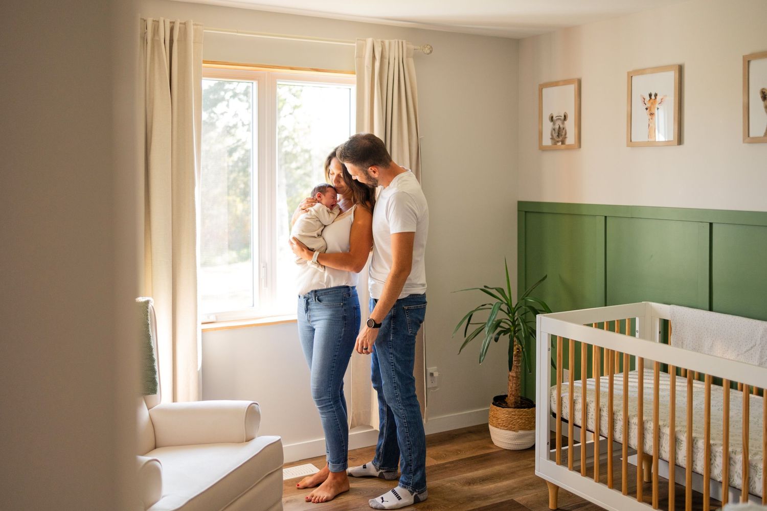 A heartwarming moment capturing the love and connection of a family.