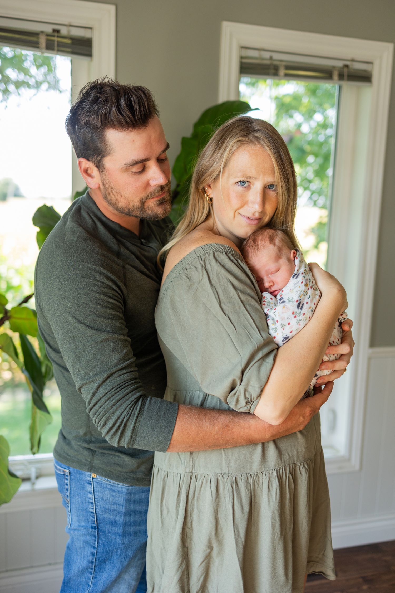 A heartwarming moment capturing the love and connection of a family.