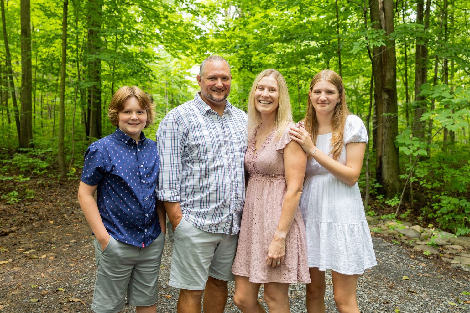 A heartwarming moment capturing the love and connection of a family.