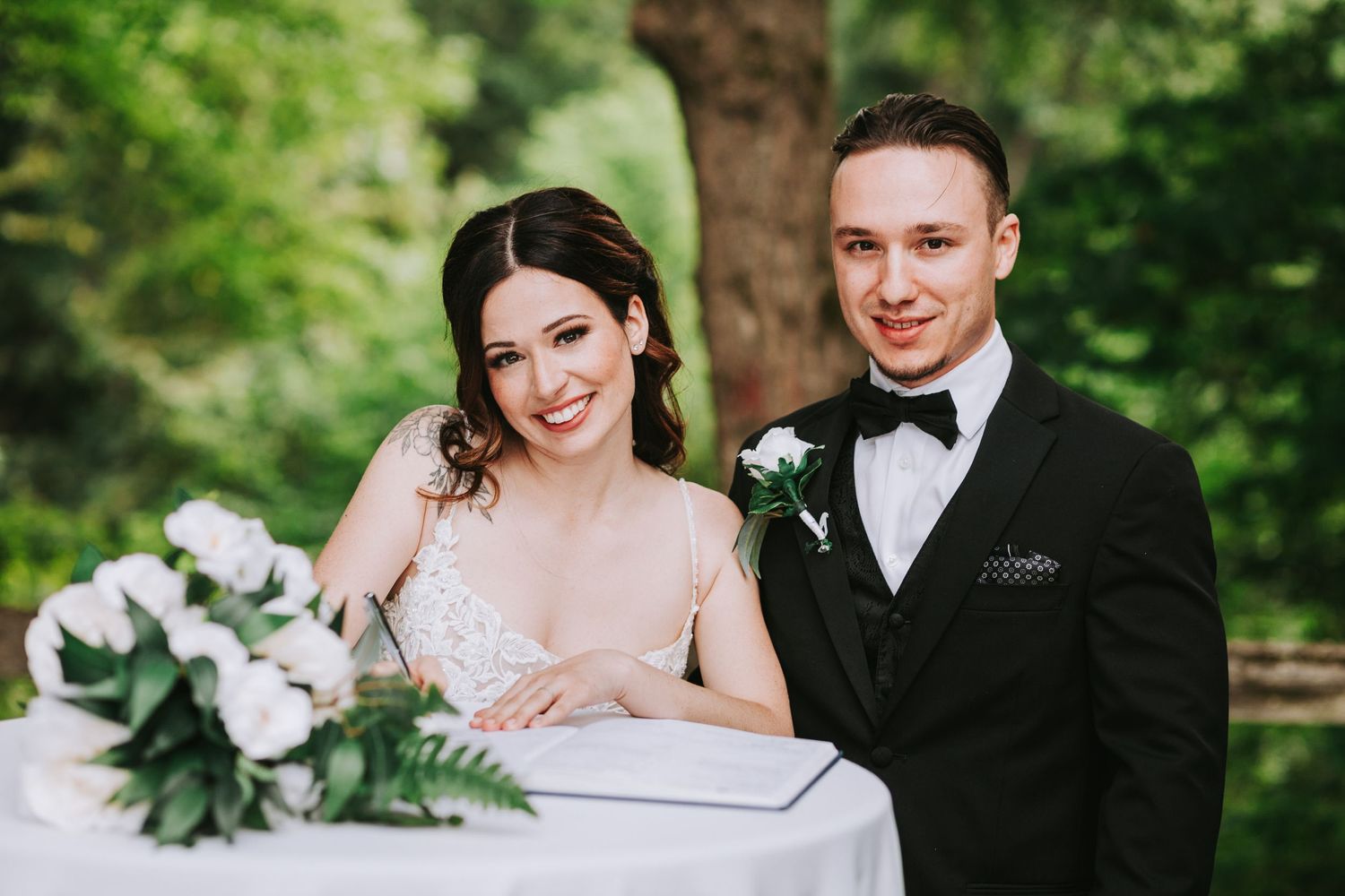 A beautiful celebration of love and commitment on a wedding day.