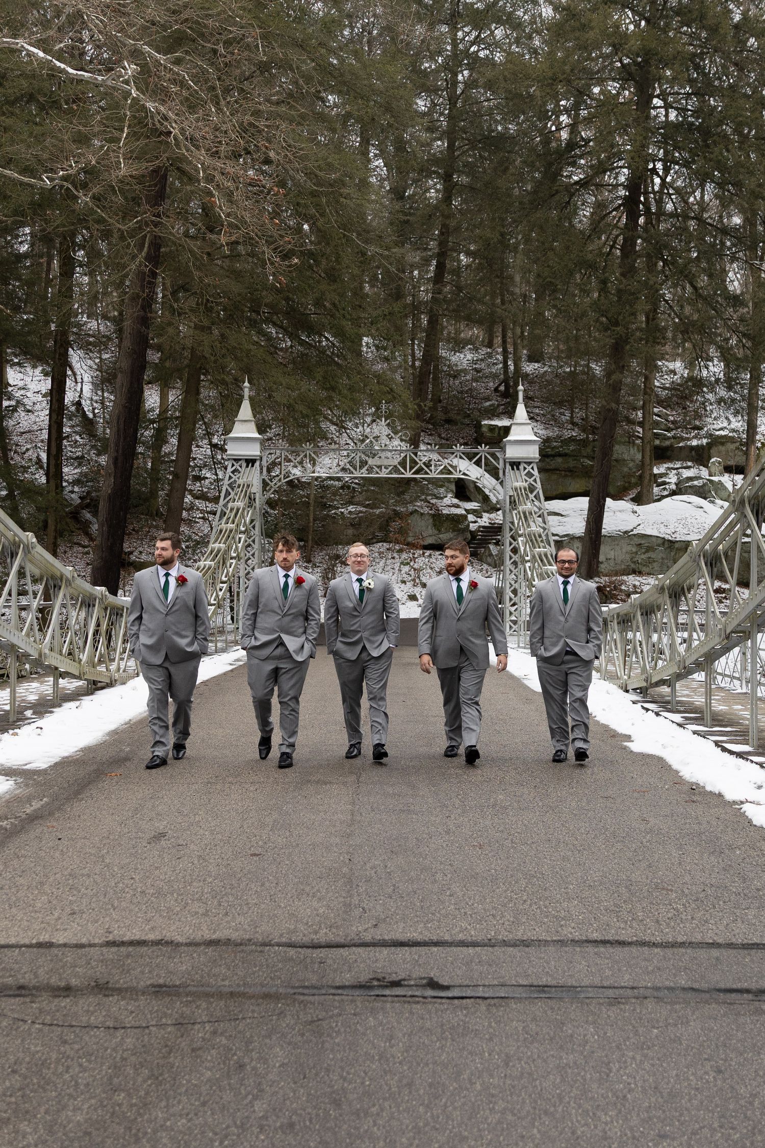 Bridal Portraits at Mill Creek Park Youngstown Ohio captured by Sarah Marie Studio