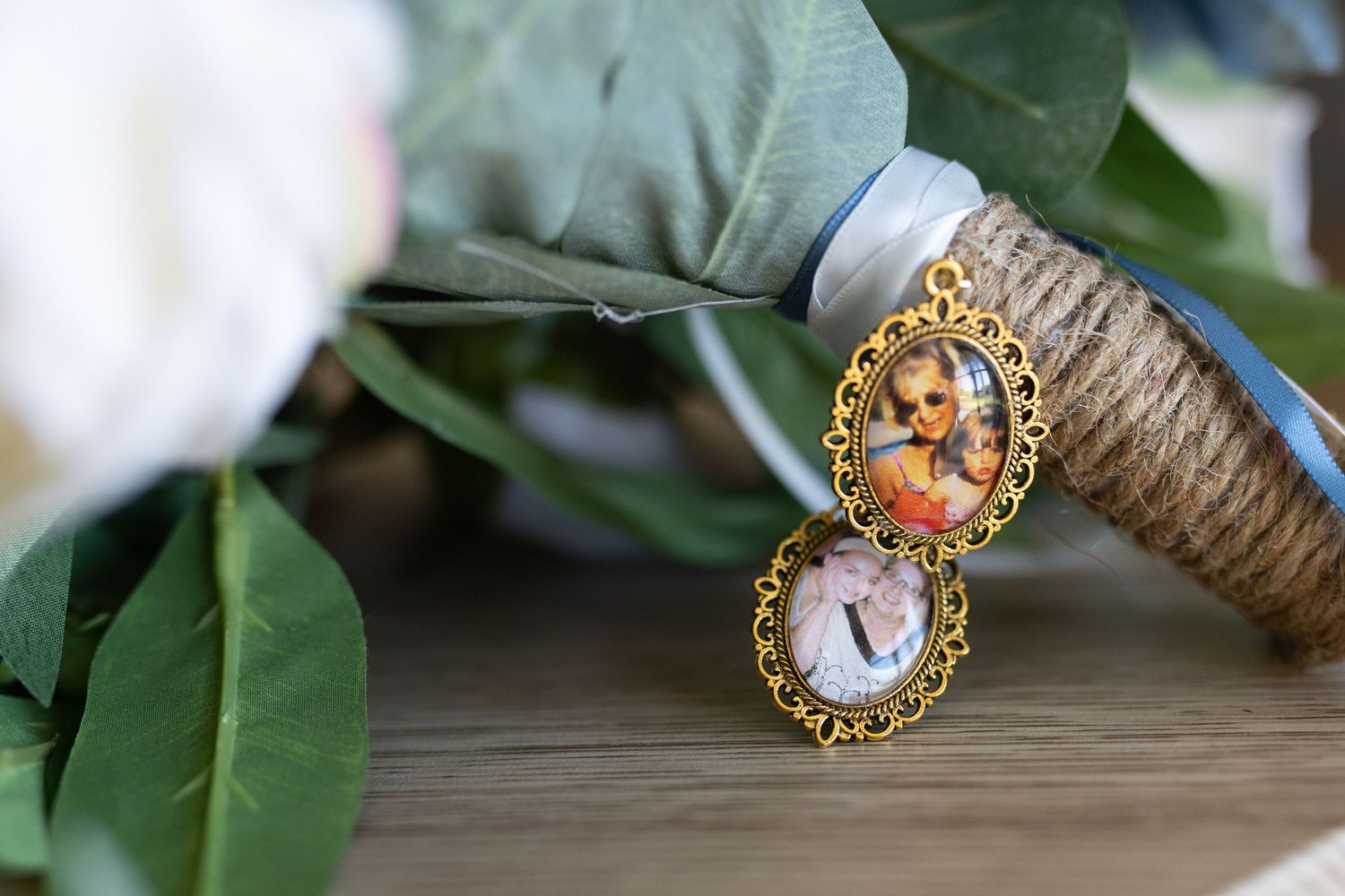 Vintage-style gold wedding jewelry and accessories with cameo details.