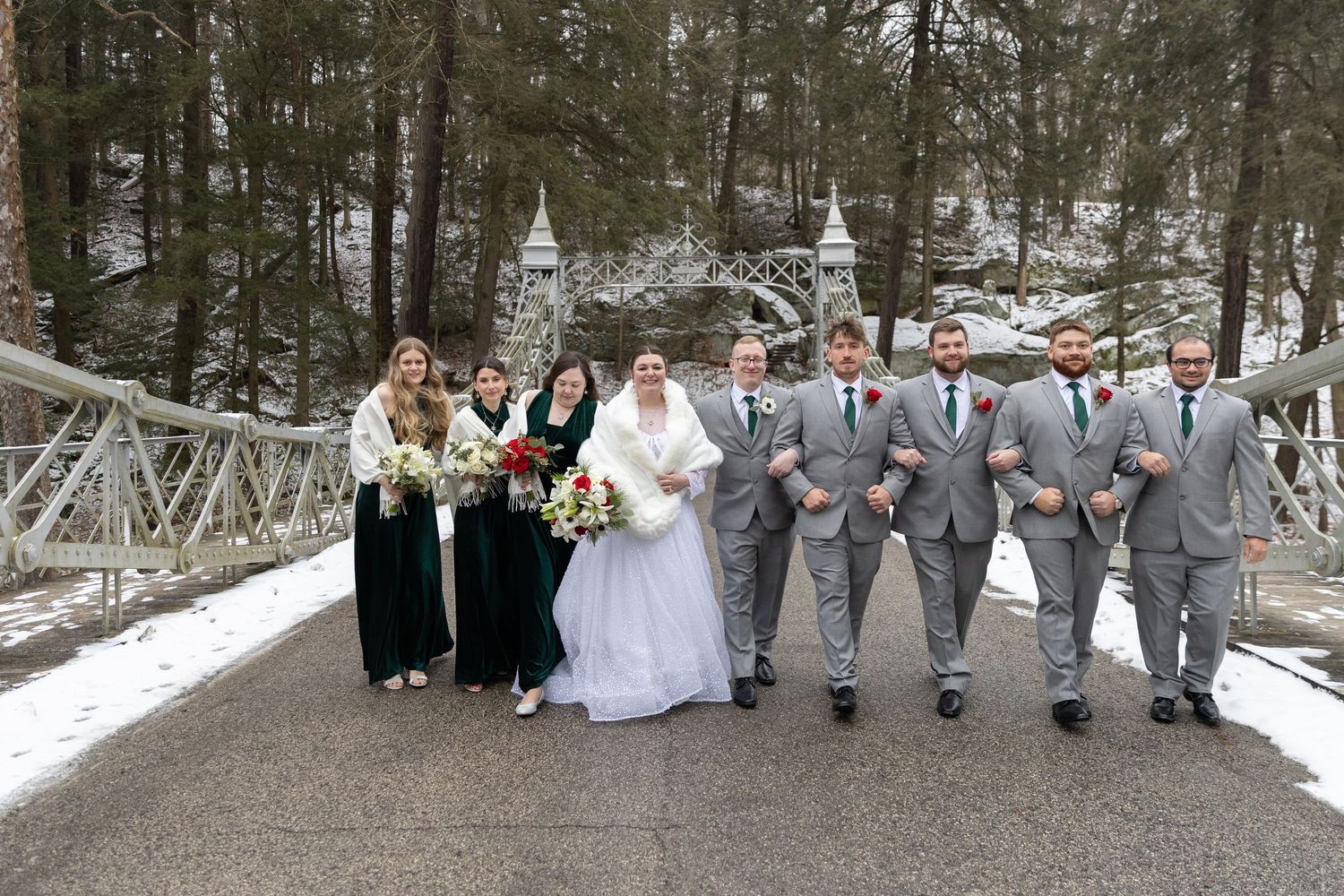 Bridal Portraits at Mill Creek Park Youngstown Ohio captured by Sarah Marie Studio