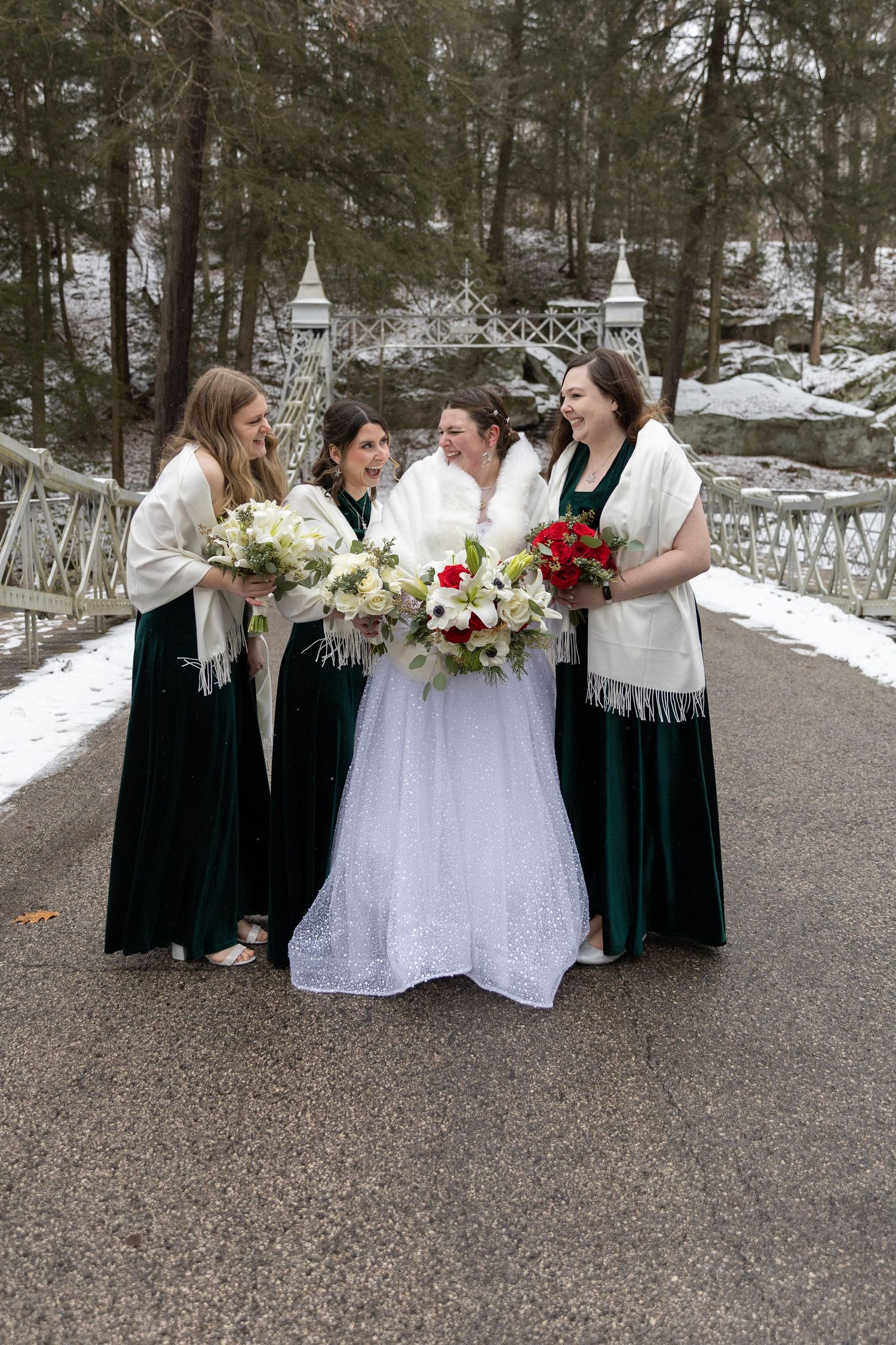 Bridal Portraits at Mill Creek Park Youngstown Ohio captured by Sarah Marie Studio
