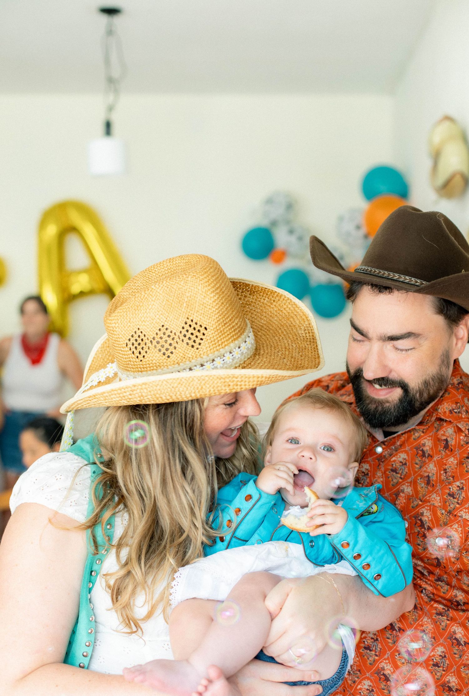 Candid, playful family photography. Baby's first birthday and the smash cake moment. Film + digital