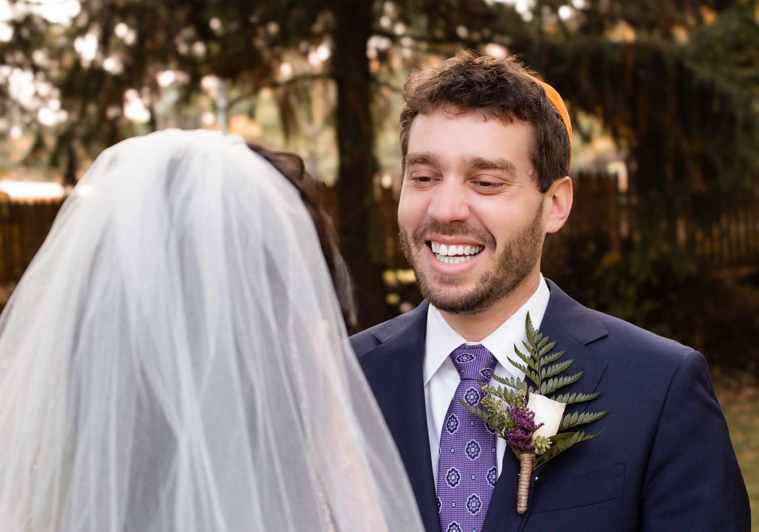 groom elated to see bride nyc wedding photographer