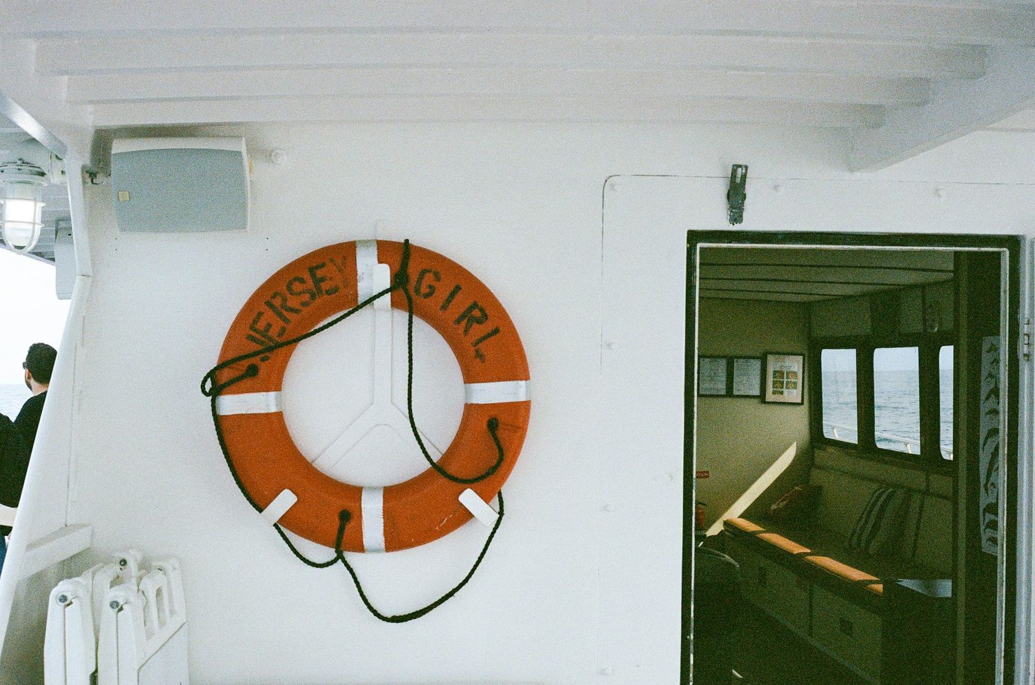 whale watching boat tour, photojournalist view. 35 mm film a24 vibes