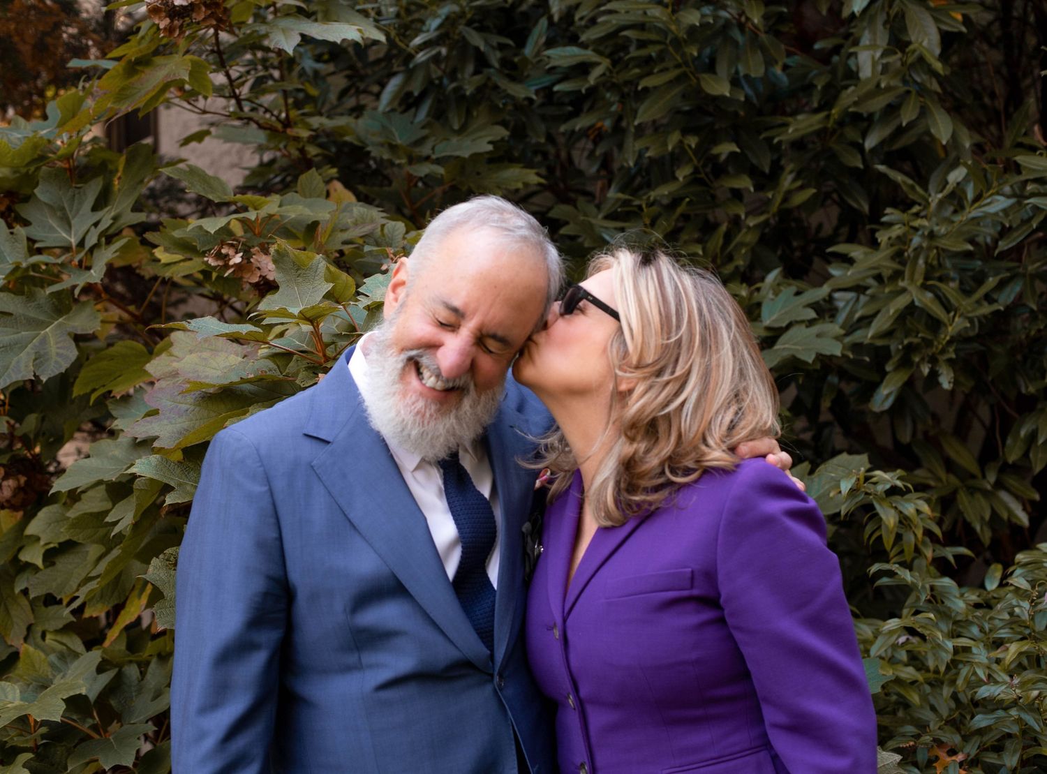 mom and dad at wedding having fun at wedding ny