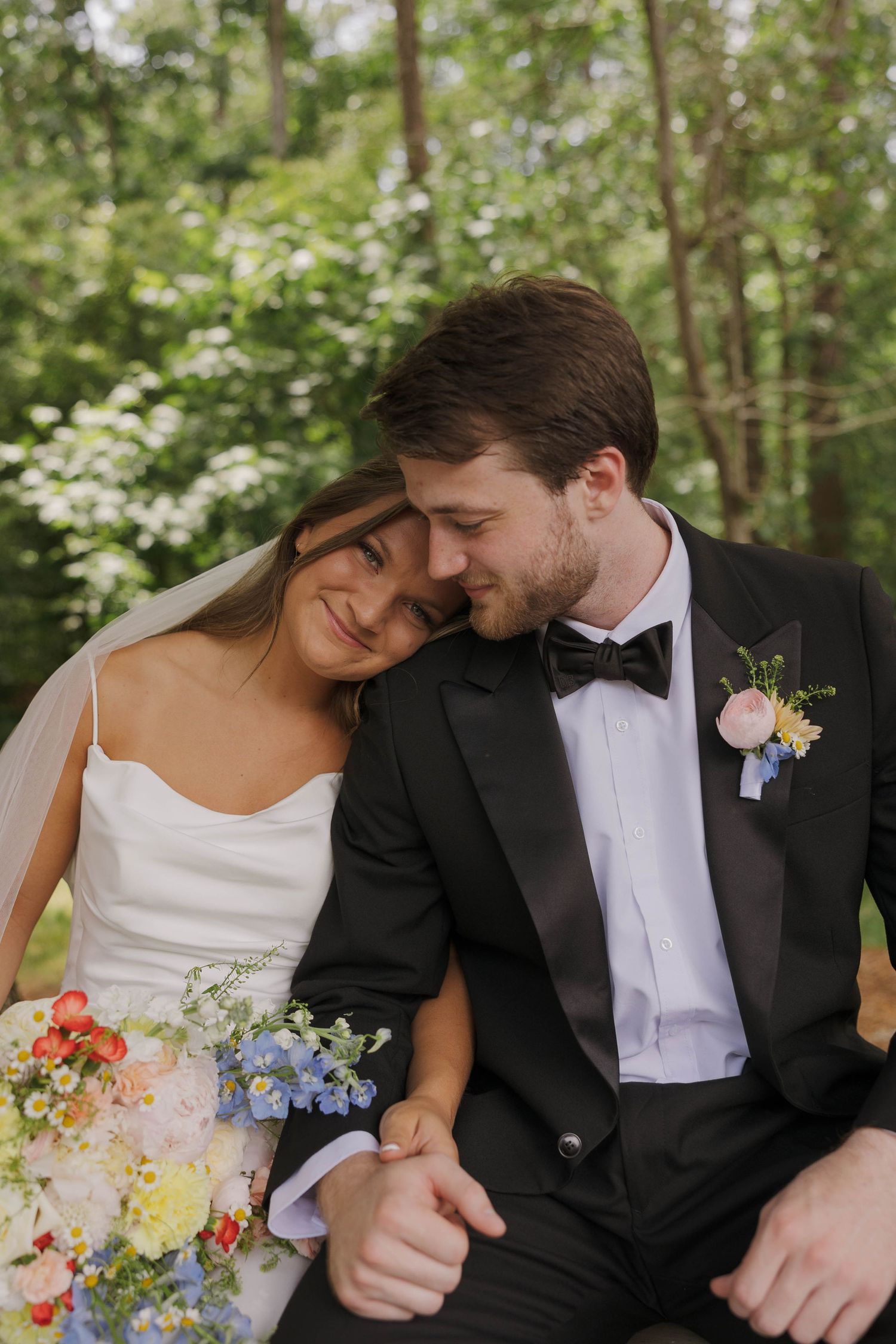 Natural wedding portraits taken by a Southwest Virginia wedding photographer