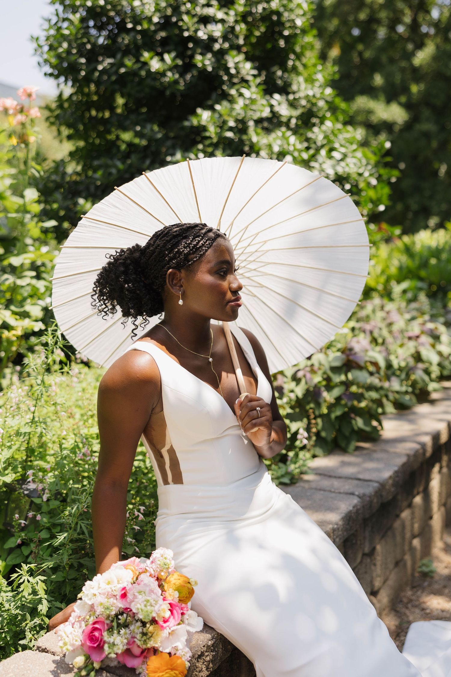 Elegant bridal portrait photographed by a Southwest Virginia wedding photographer