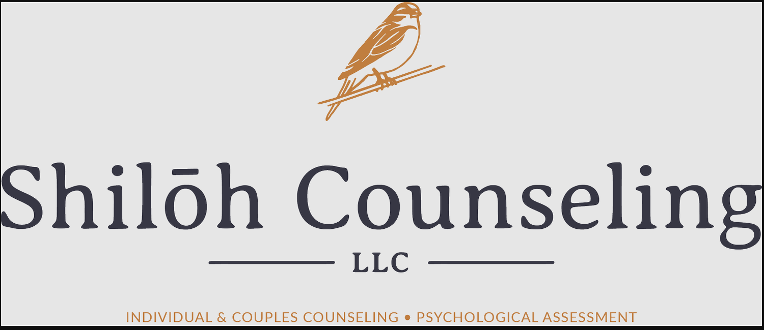 Shiloh Counseling LLC logo offering individual, couples counseling and psychological assessment services.