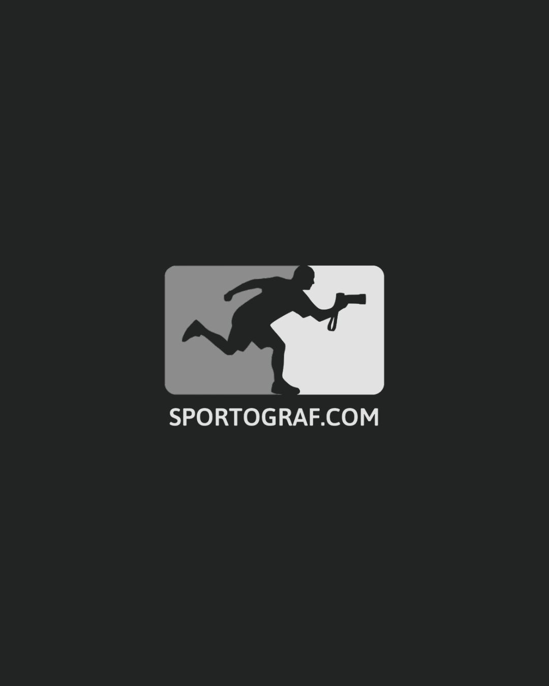 Sportograf.com logo featuring a running athlete silhouette holding a camera on a gray rectangle background.