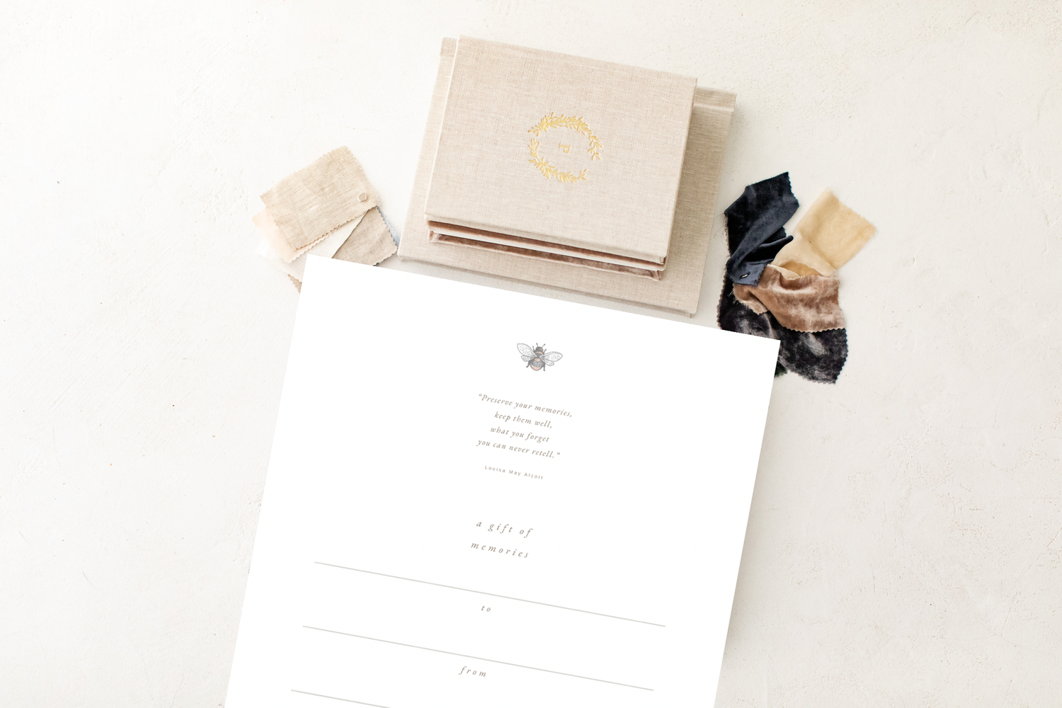 beautiful gift card by Richmond newborn photographer