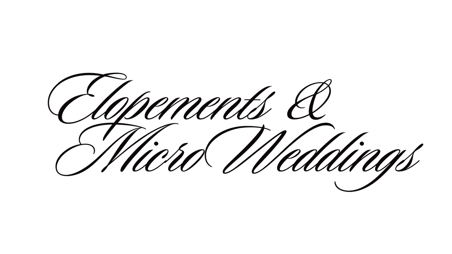 Elegant black cursive text against a white background.