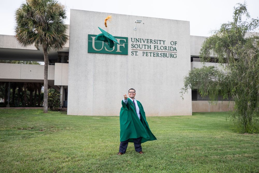 Lucas' USF Graduation Session | st. pete, fl - Abide Photo Co ...