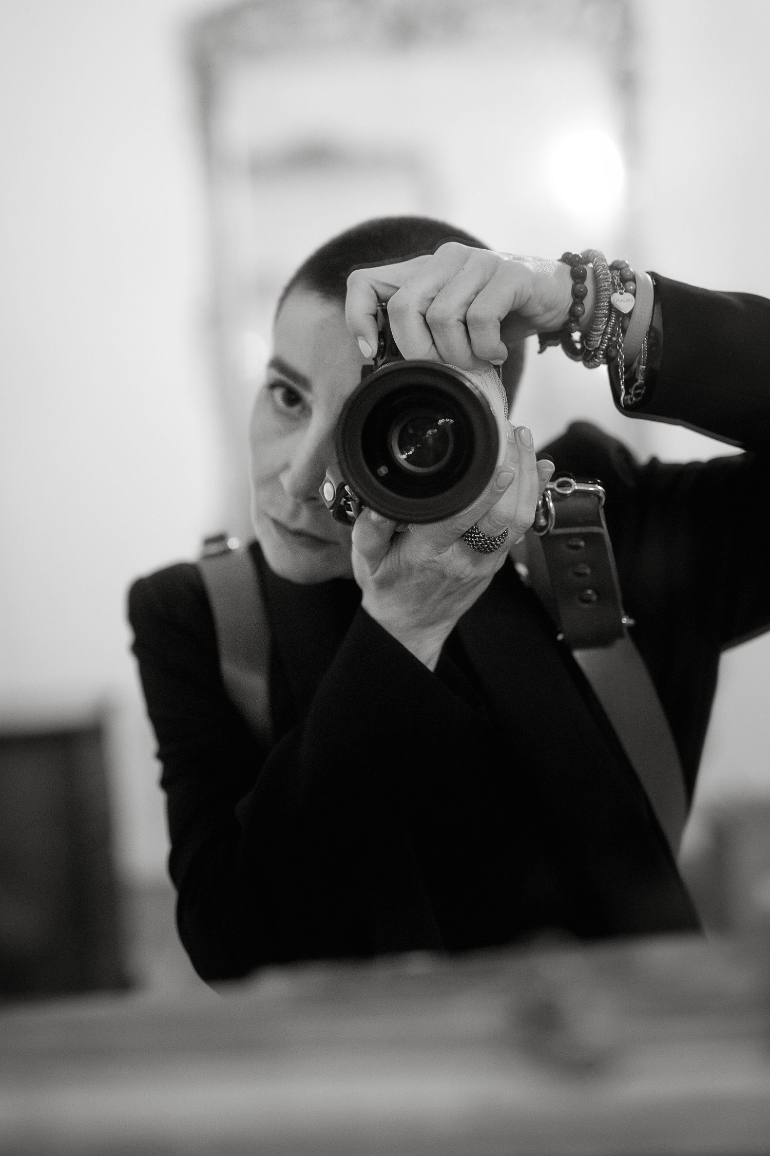 Self-portrait of Gradisca Portento during an exclusive destination wedding at Villa Corsini a Mezzomonte capturing elegant vibes and scenery
