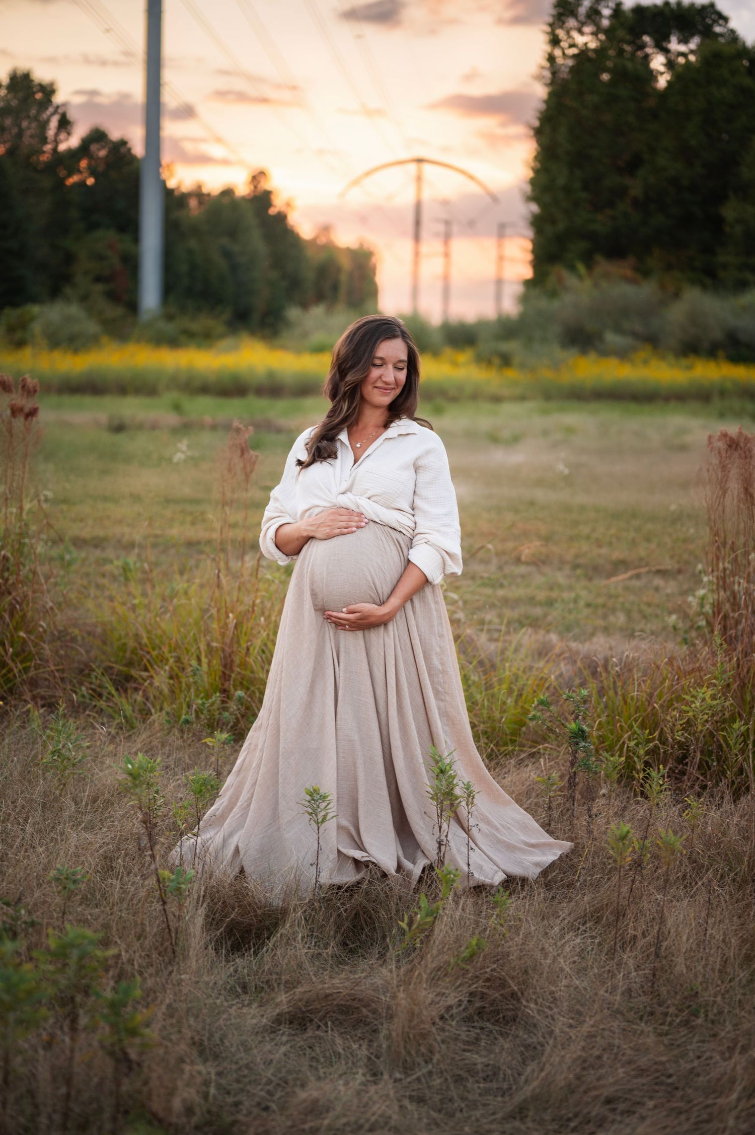 maternity session at Rocky Fork Metro Park in New Albany