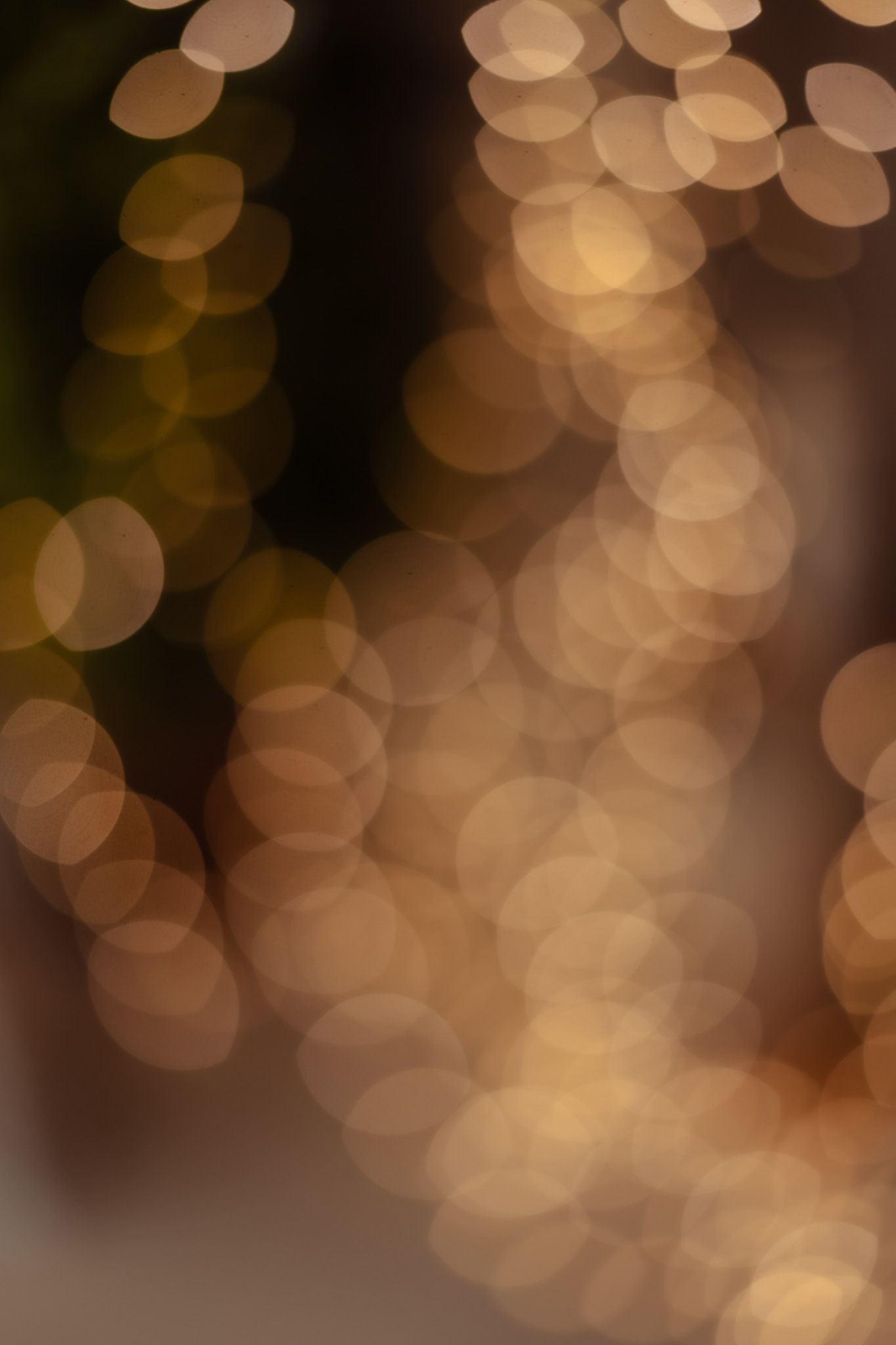 Abstract bokeh background with warm brown and golden circular light spots creating a soft blurred pattern.