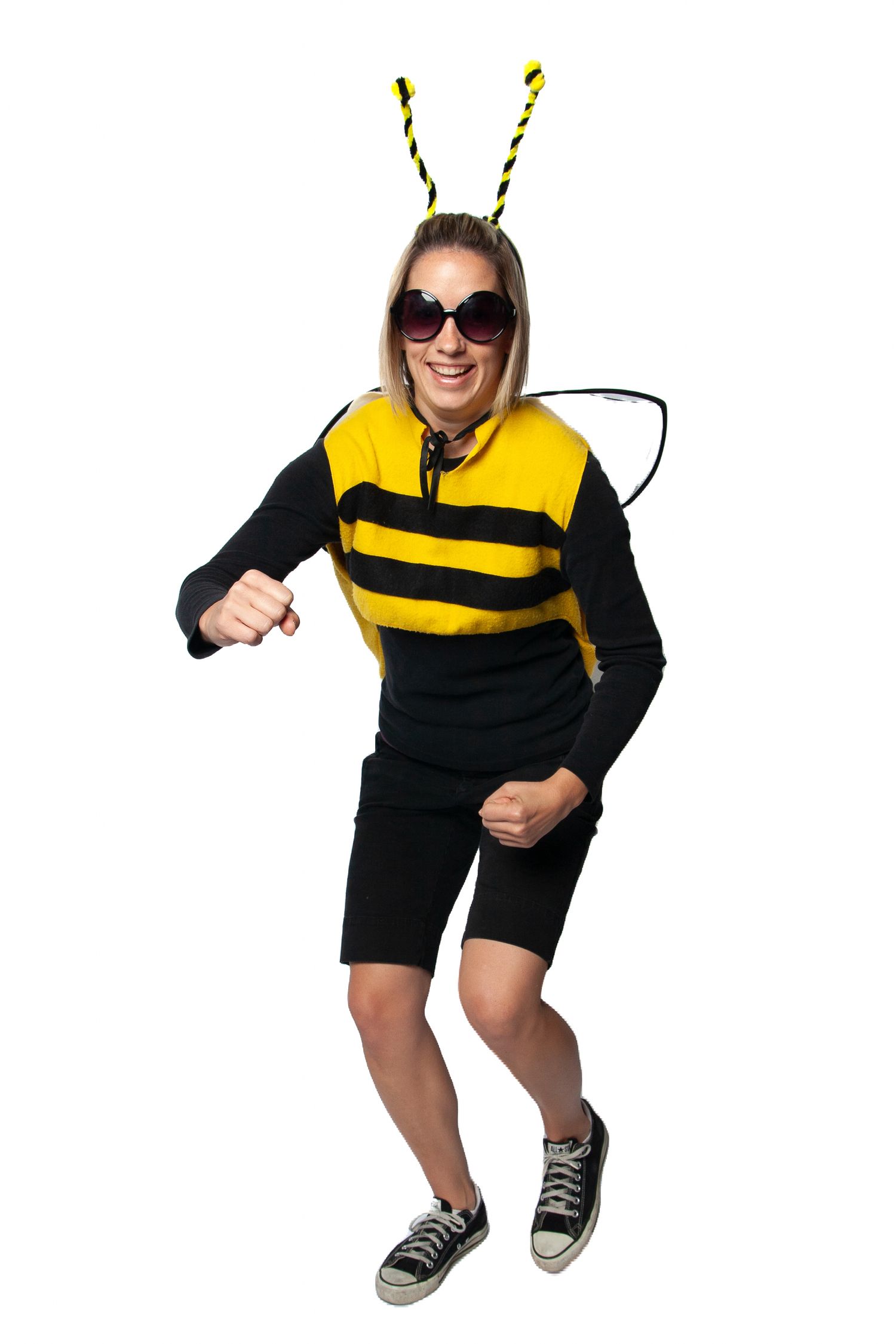 Katie Gardner Dressed up as bee on Halloween