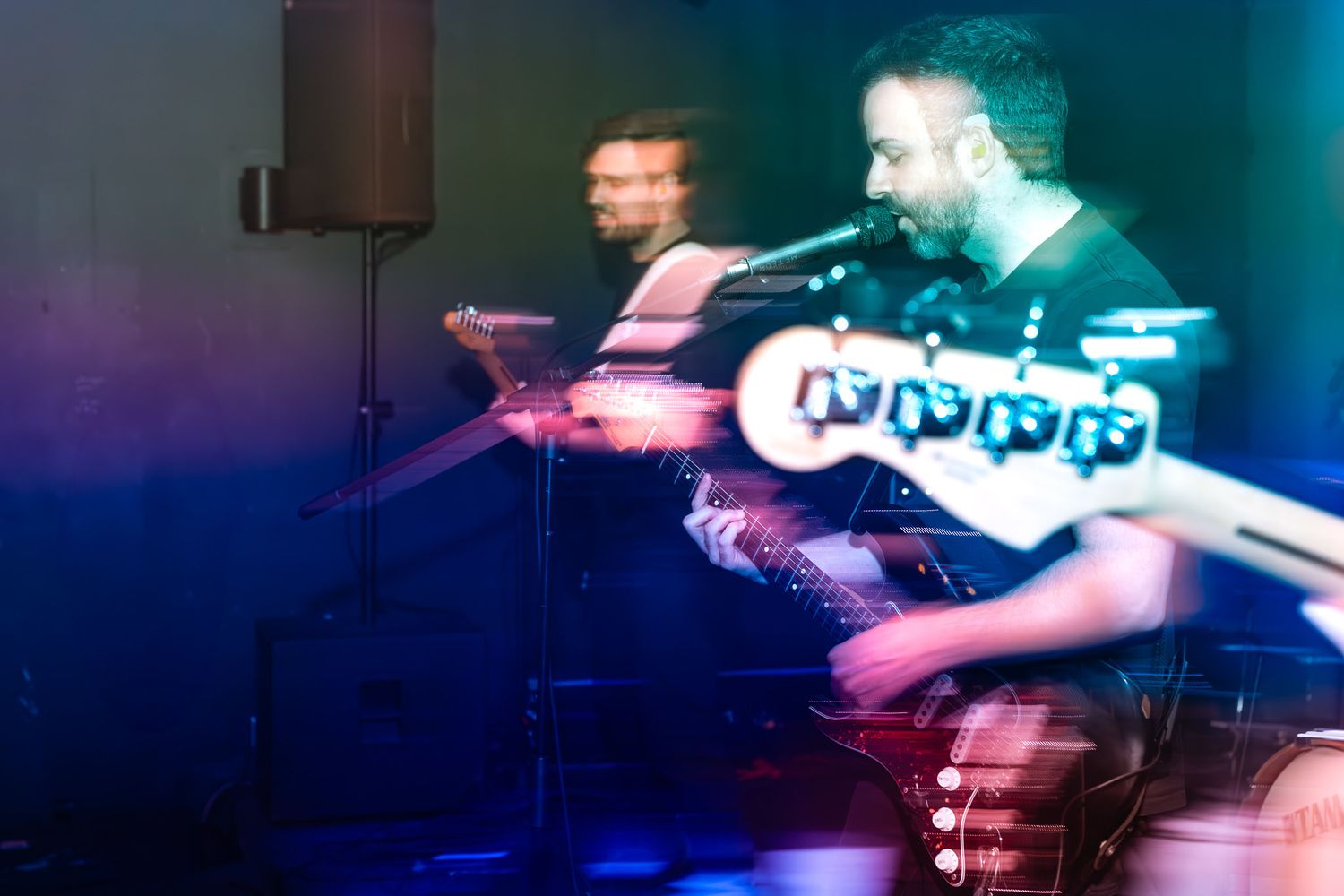 Band on stage
