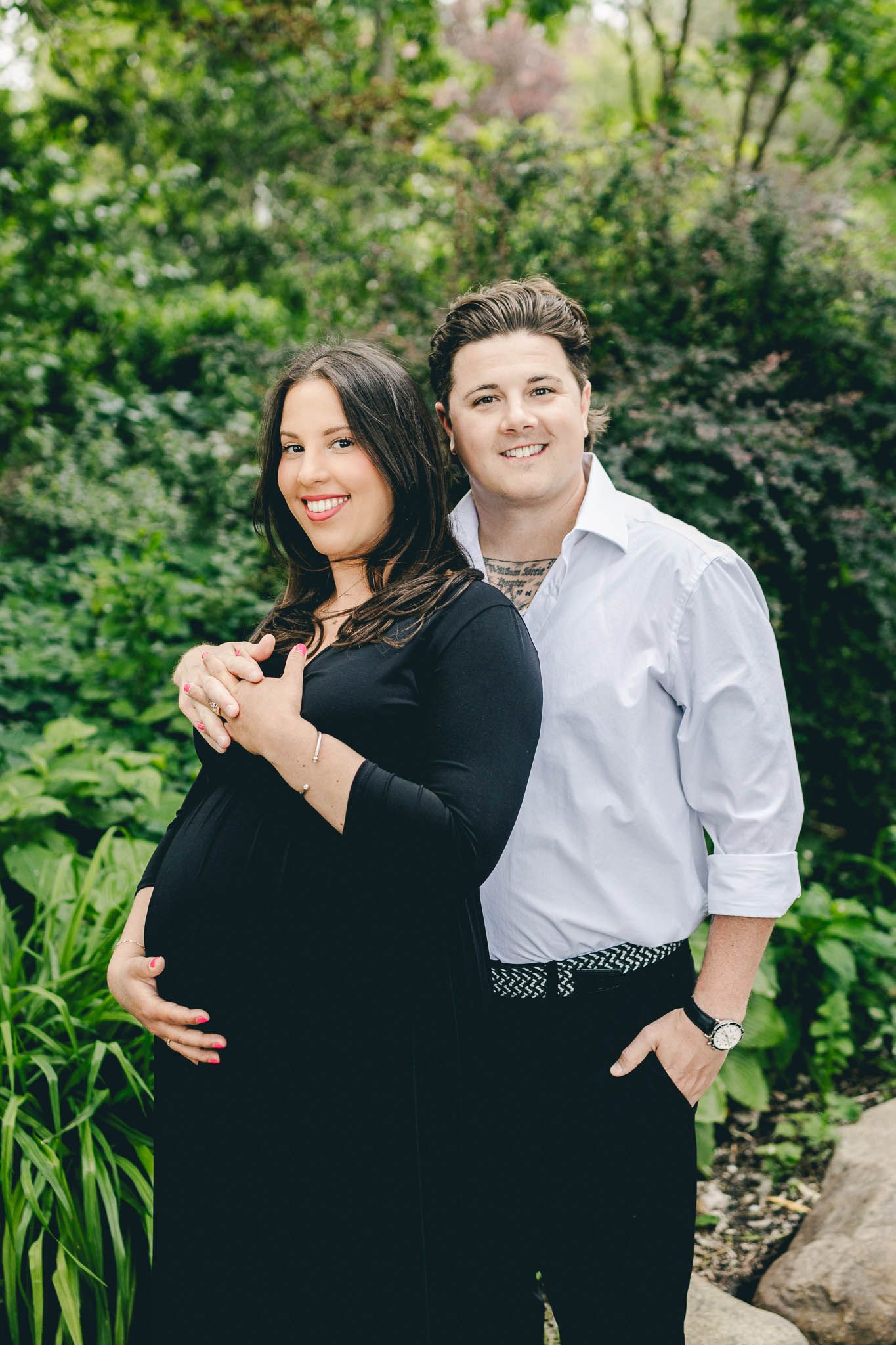 Portrait of a couple expecting a baby