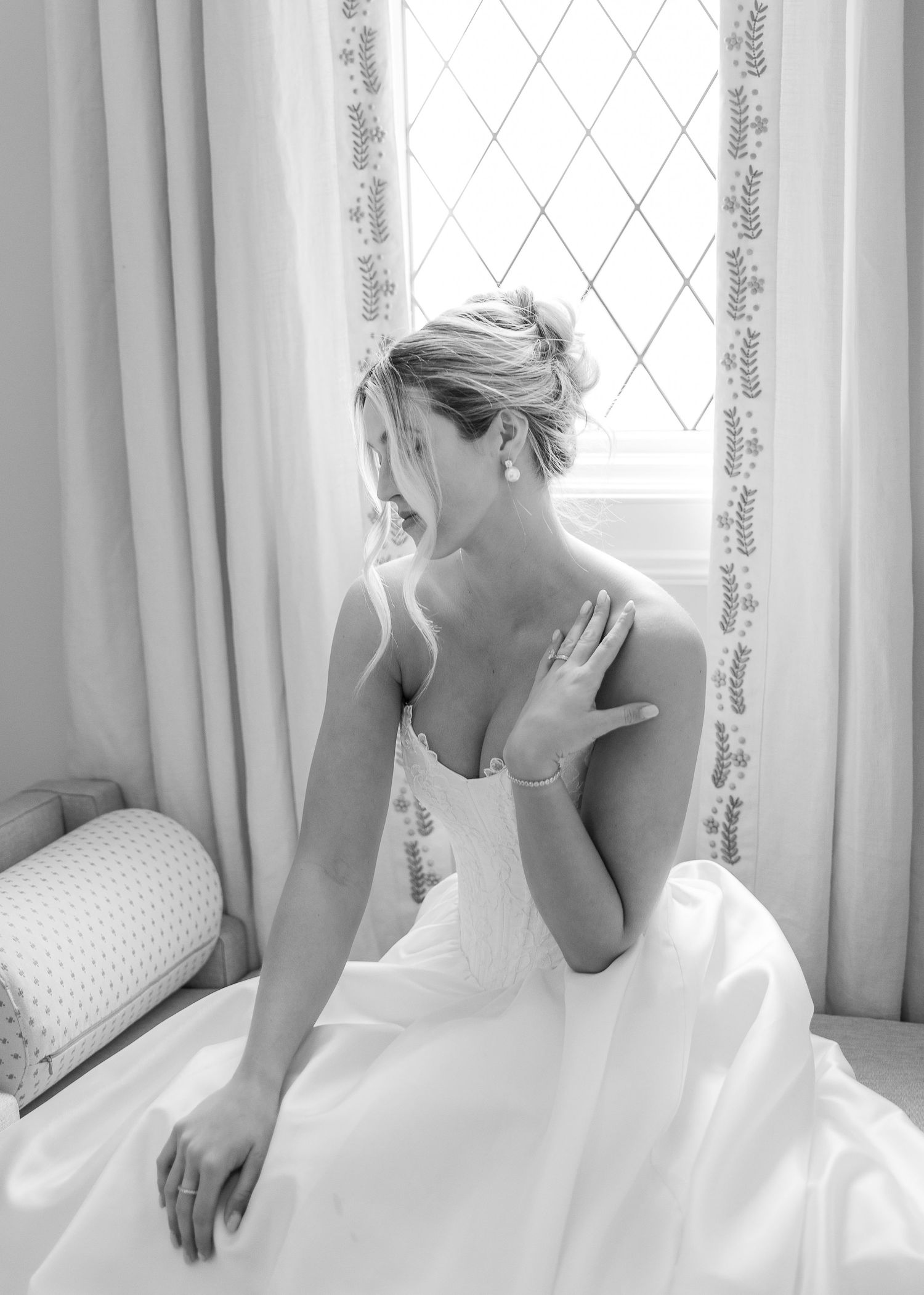 Solo Bridal photo during a romantic styled shoot at Twenty & Creek wedding venue in Utah