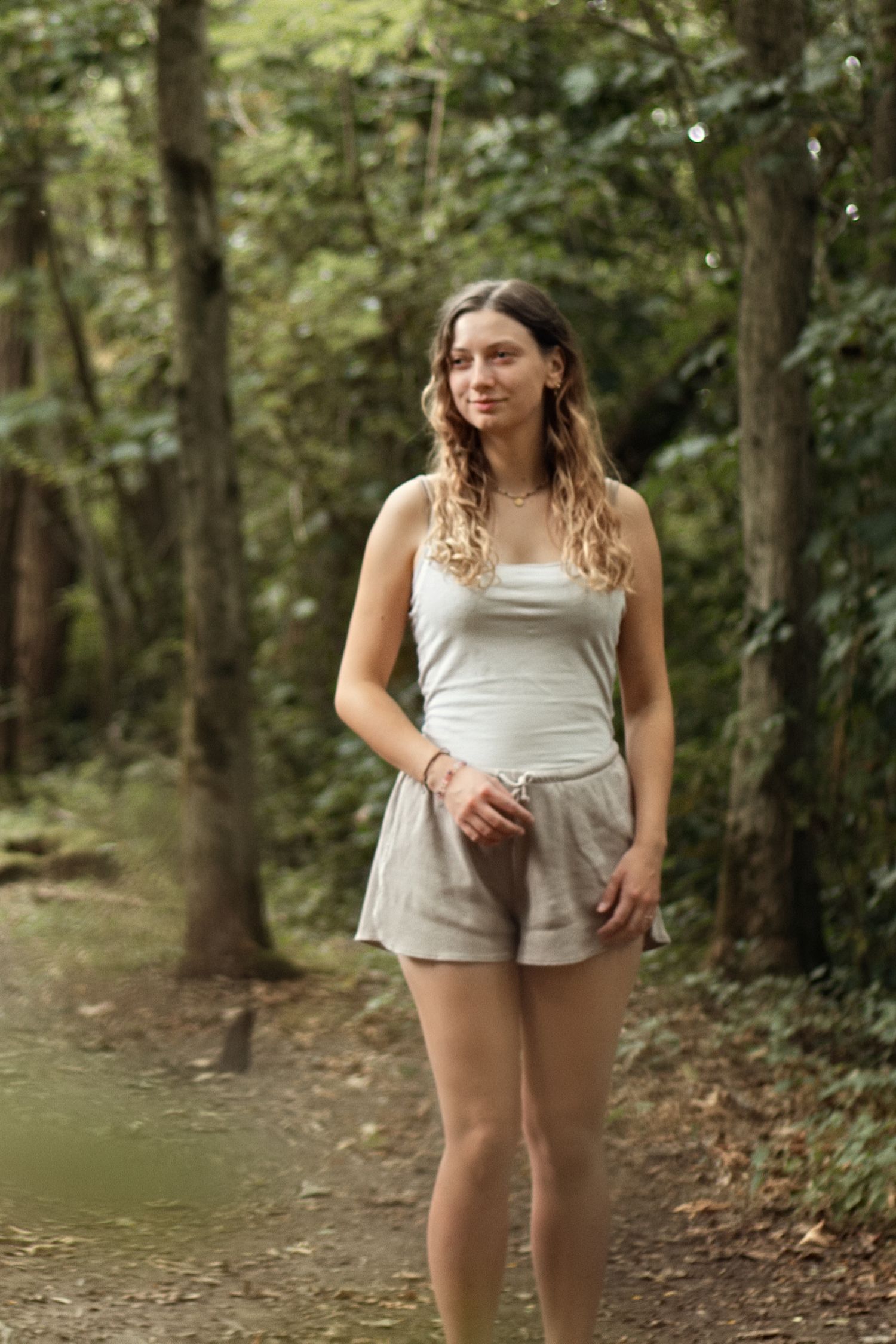 portait femme dans les bois des yvelines