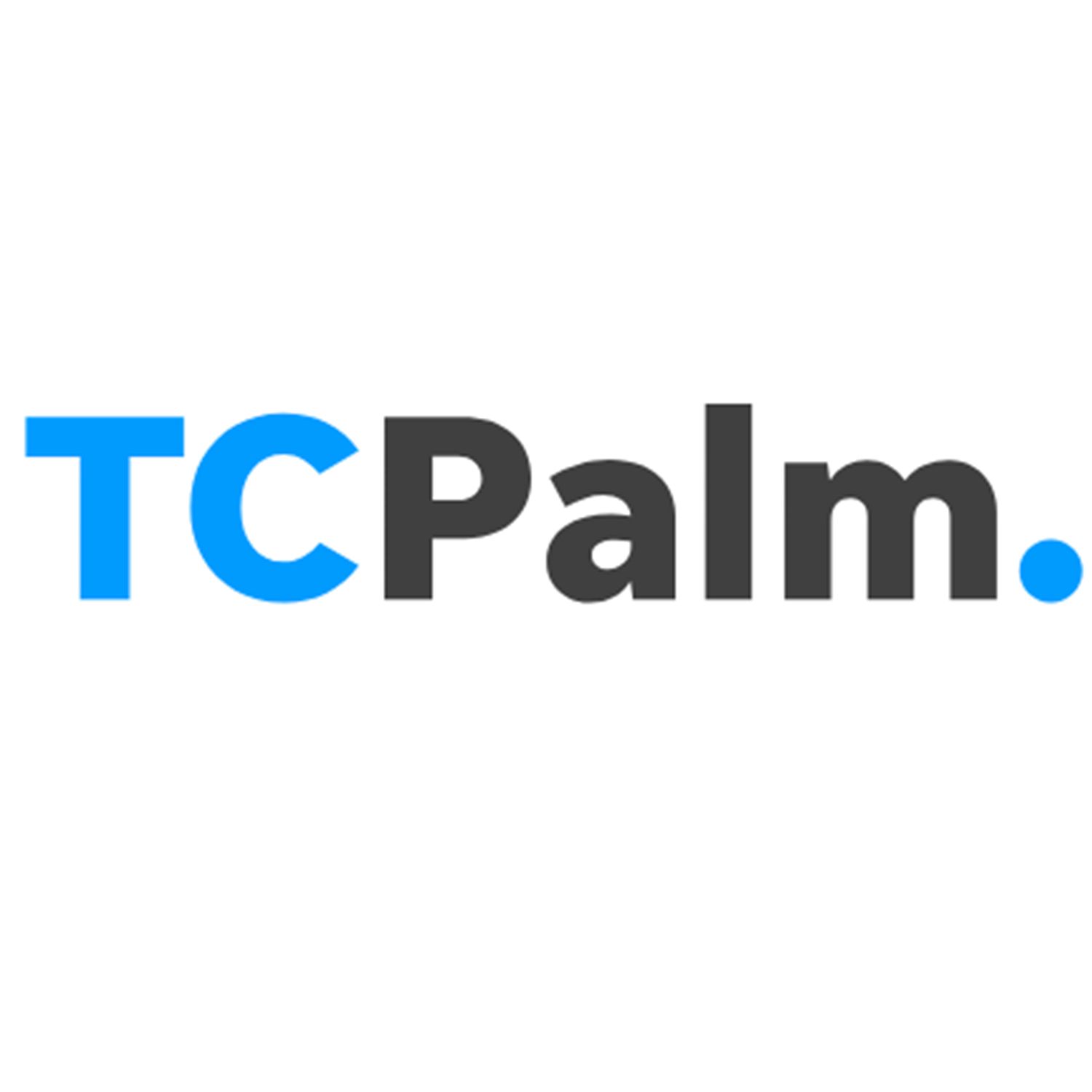 TCPalm news website logo in blue and black text.