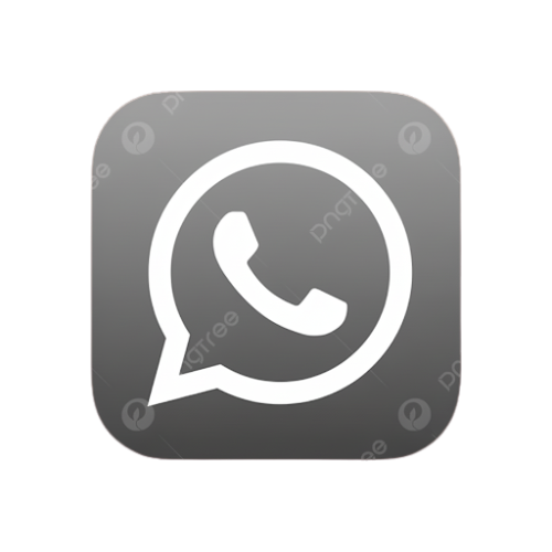 Collection of WhatsApp messaging icons shown in grayscale on transparent background.