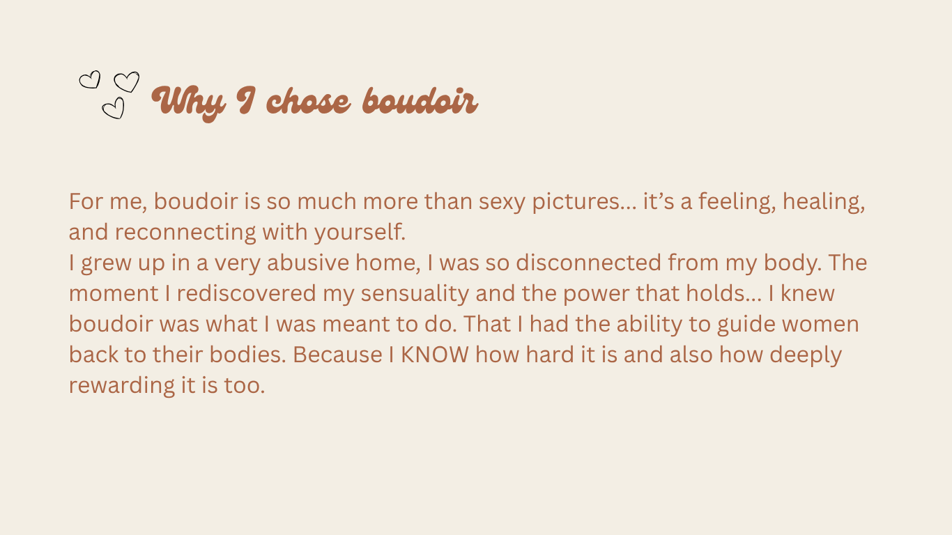 Why Paige chose to be a boudoir photographer. Boudoir Photographer Mandurah. Boudoir Photographer Perth. Boudoir photographer Bunbury. WA
