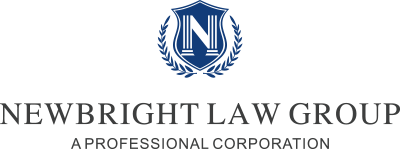 Professional law firm logo with laurel wreath emblem.