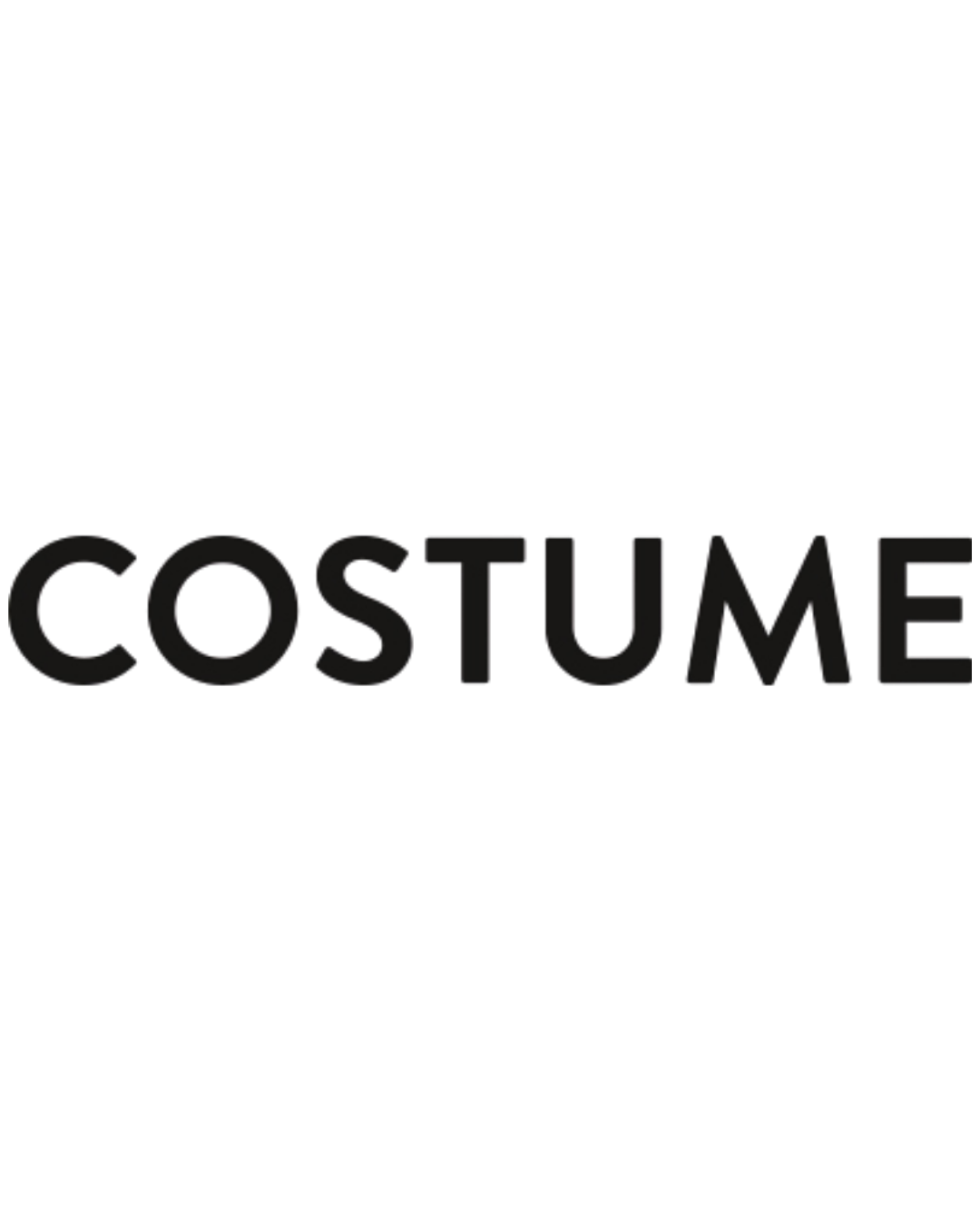 Costume magazine logo displayed in bold black uppercase sans-serif font on white.