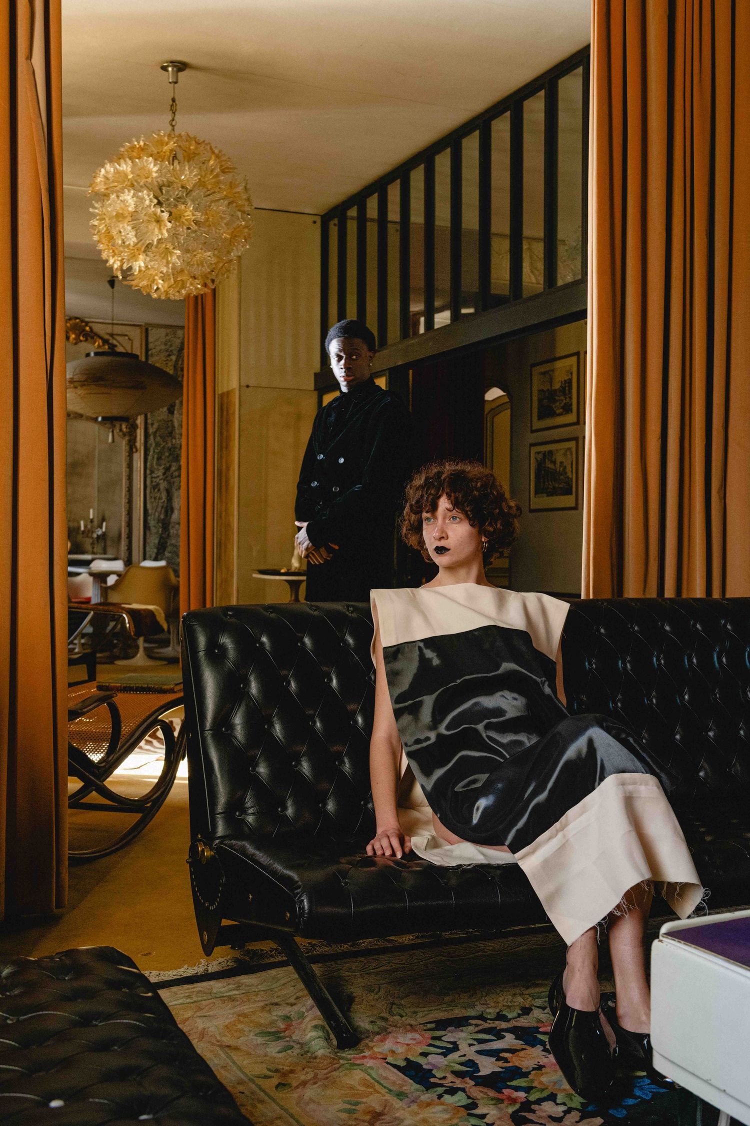 Cinematic editorial fashion photography in luxury 
