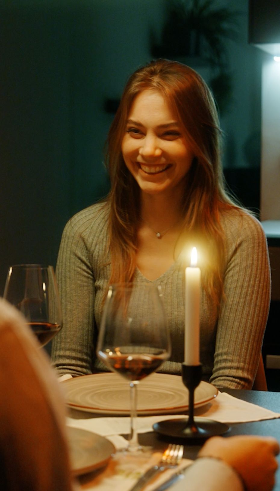 Lifestyle cinematic reel frame for Price’s Candles with warm intimate atmosphere