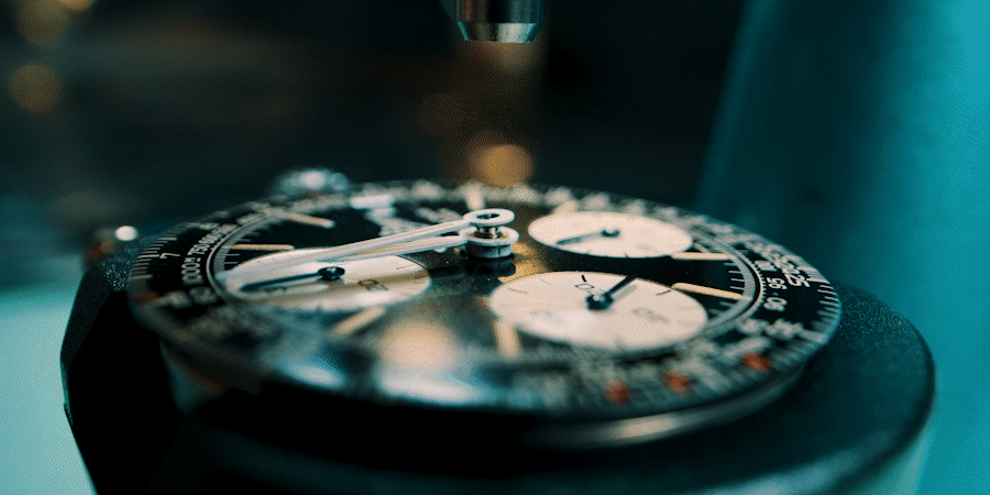 Cinematic luxury watch video with macro details and atmospheric lighting
