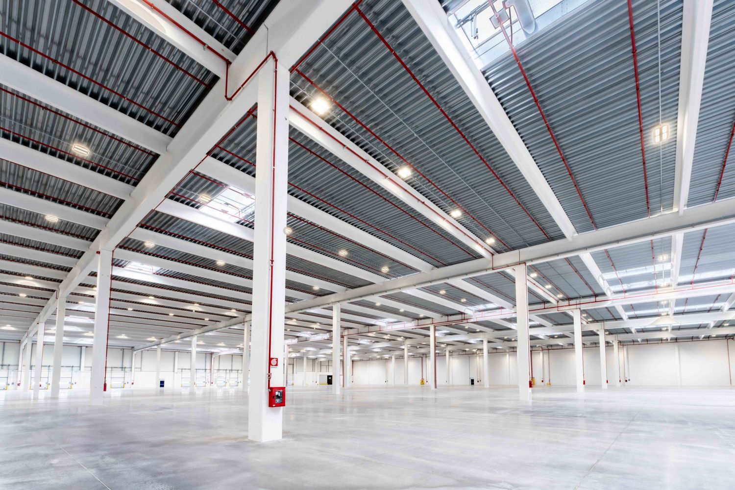 Interior of a big construction building of GSE