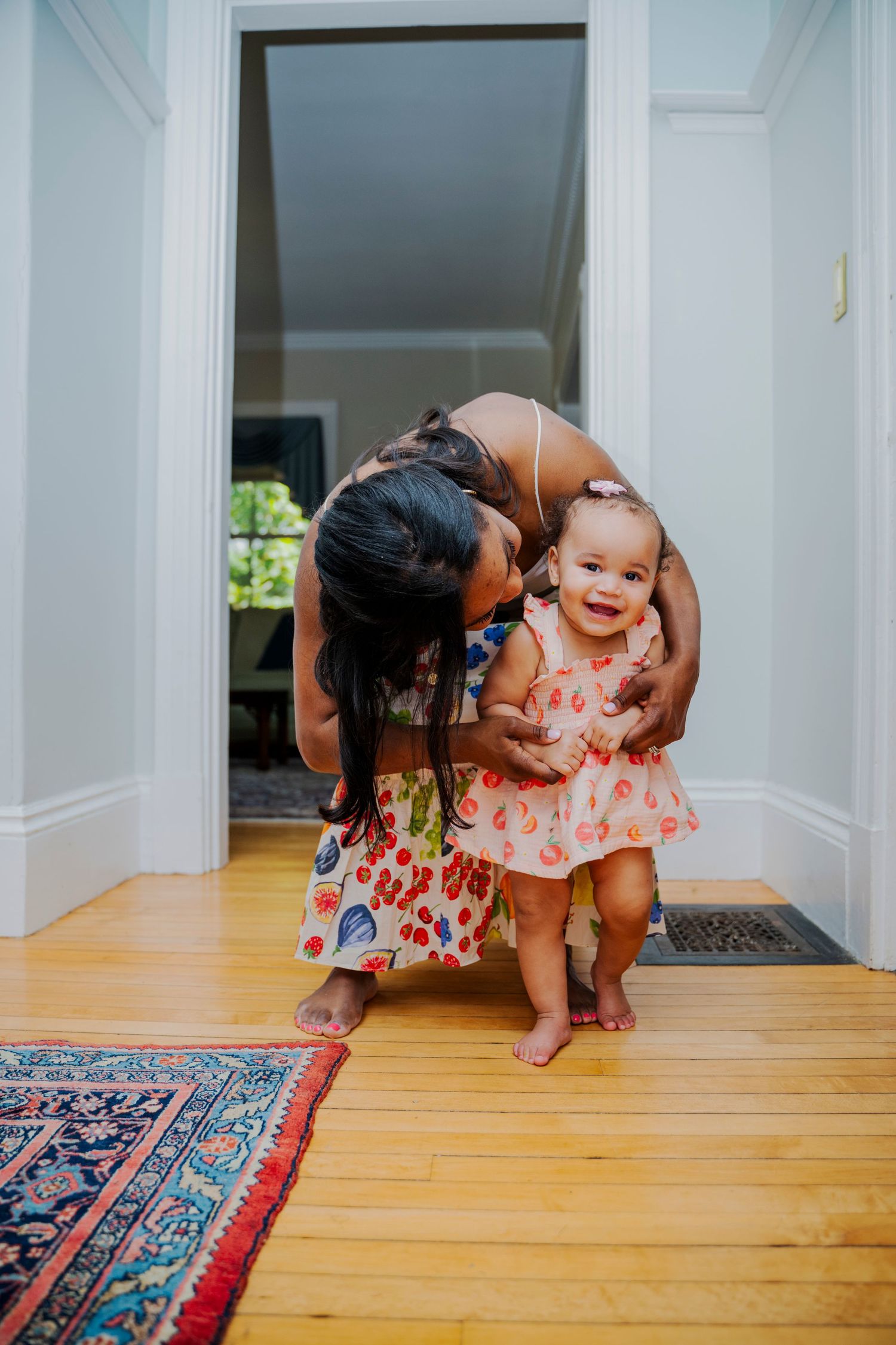 Mother-daughter portrait