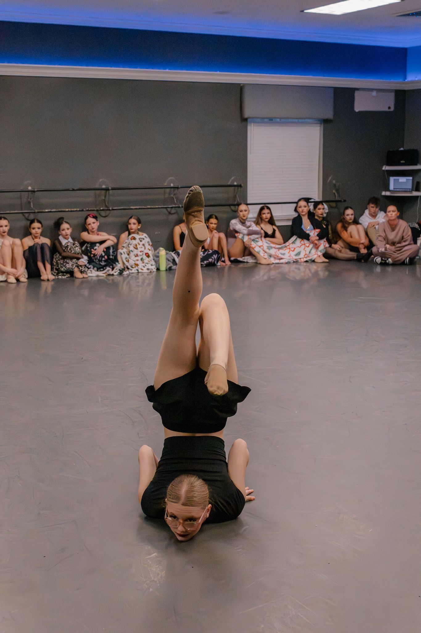 Image of Victoria's School of Dance dancers dancing at their dress rehearsal